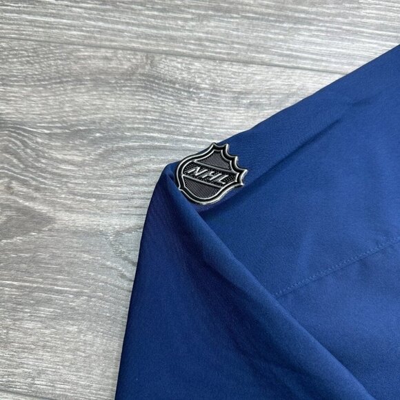 Buffalo Sabres Jacket Men's Large Blue NHL Authentic Pro Rinkside Zip Fanatics - Picture 5 of 16